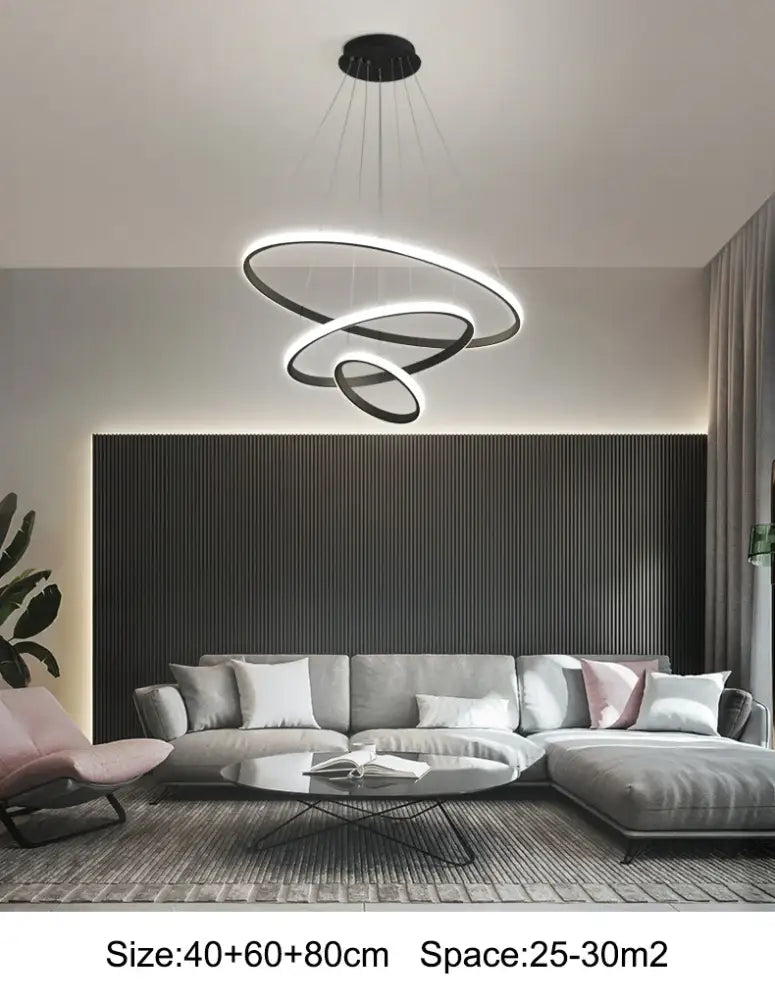 Modern gold spiral led pendant lamp dining room warm white