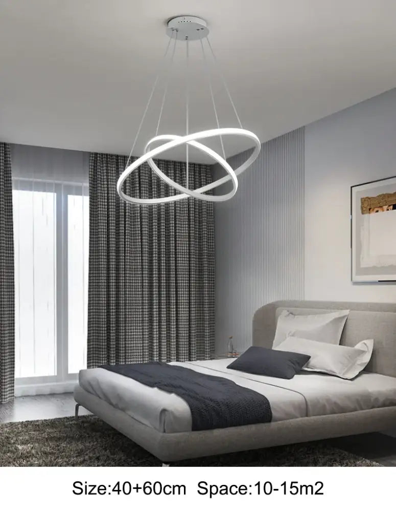 Modern gold spiral led pendant lamp dining room warm white
