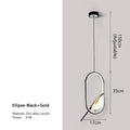Modern gold magpie bird led pendant light dining room geometric frame