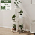 Modern gold 5 tier plant stand with wheels living room flower rack