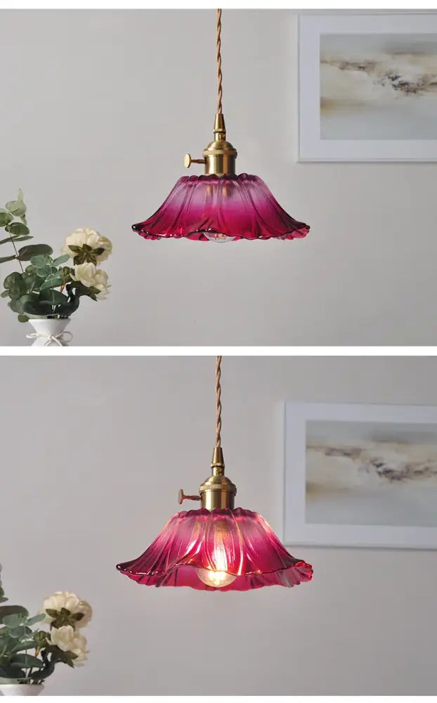 Modern green leaf glass e27 ceiling lights for bedroom interiors