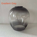 Modern nordic glass chandeliers gradient grey dining room led light