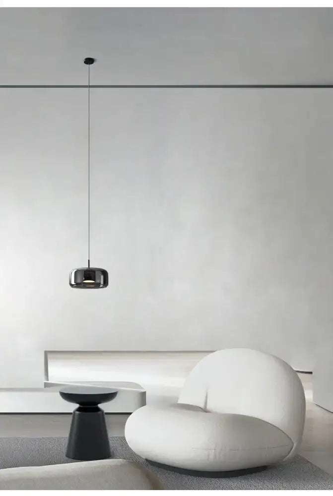 Modern amber nordic glass pendant lamp for kitchen dining room