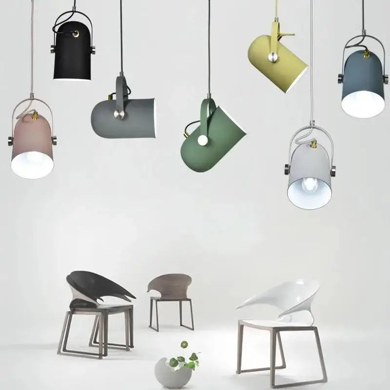 Modern nordic hanging lights – kitchen matte metallic pendant
