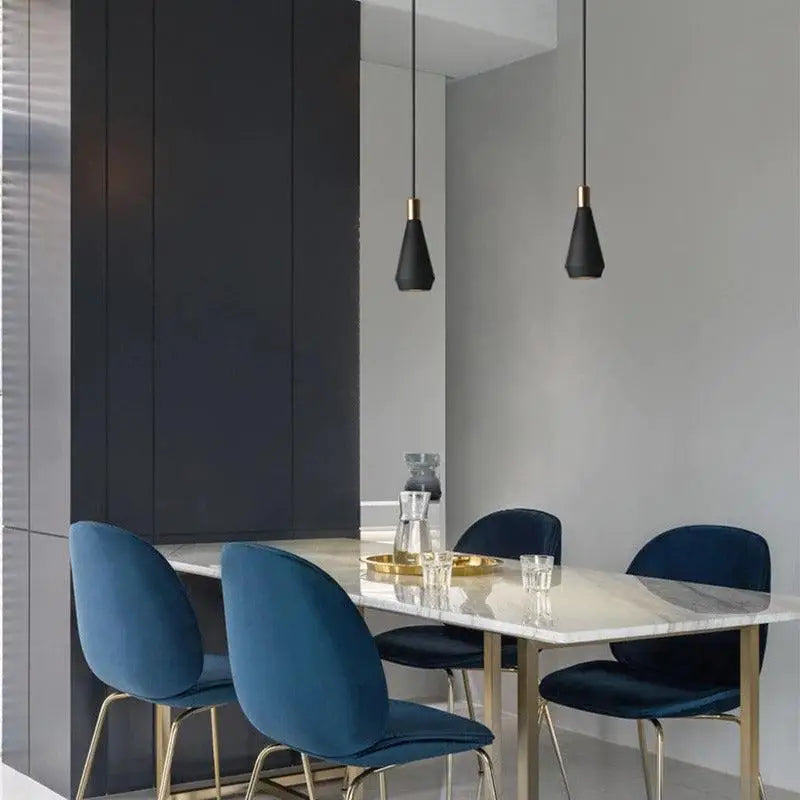 Modern black & gold pendant light kitchen hanging lights