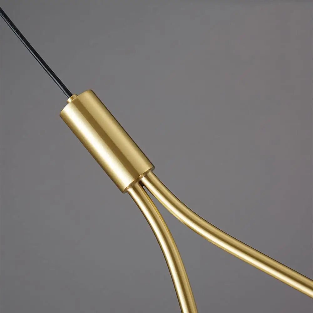 Modern nordic gold & black pendant light dining room teardrop frame