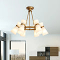 Modern black & gold wide flare pendant lighting dining room chandelier