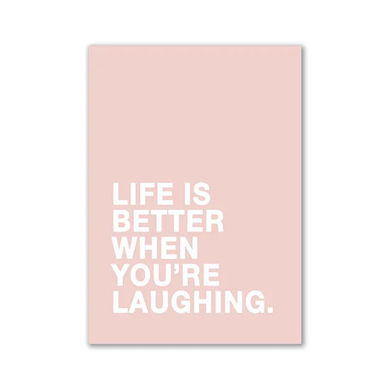 Modern pink aesthetic wall art quote print bedroom decor
