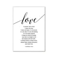Modern pink aesthetic love wall art bedroom calligraphy print