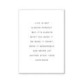 Minimalist pink & black quote wall art canvas bedroom decor