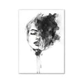Modern pink minimalist wall art sketch for bedroom
