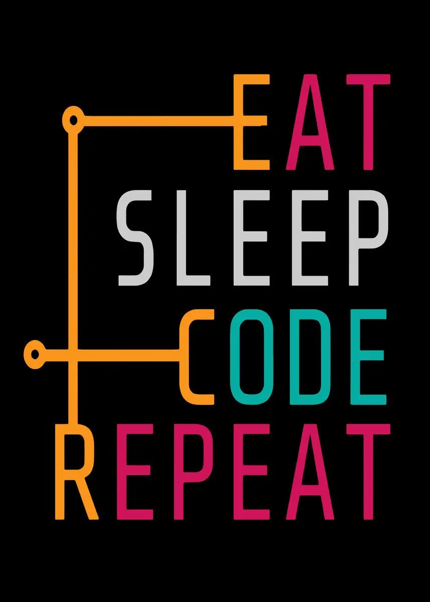Modern 6 stages of debugging wall art office programmer gamer decor