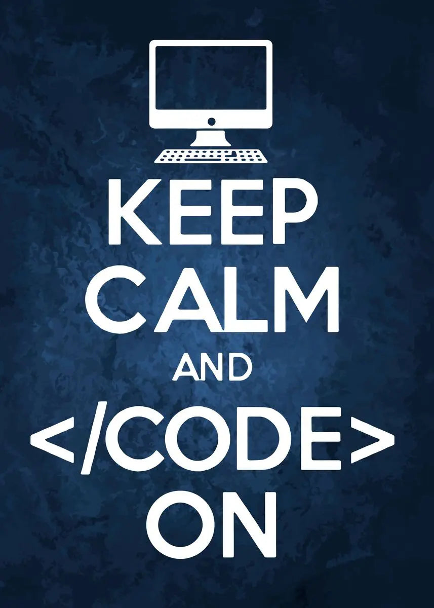 Modern 6 stages of debugging wall art office programmer gamer decor