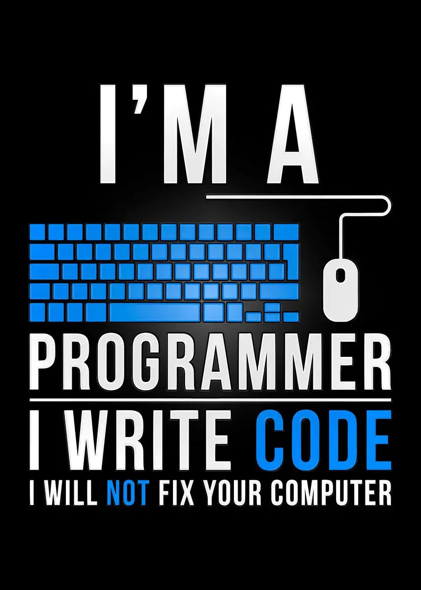 Modern 6 stages of debugging wall art office programmer gamer decor