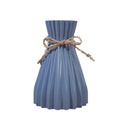 Modern simple pleated ceramic flower vase set living room dry flowers