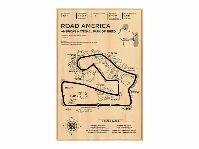 Vintage sepia melbourne grand prix map poster office wall art