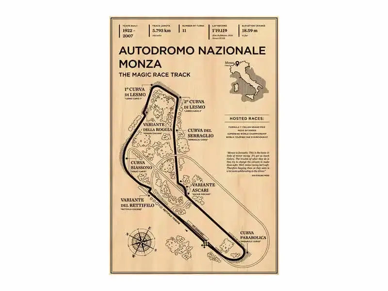 Vintage monaco grand prix formula racer poster – living room wall art