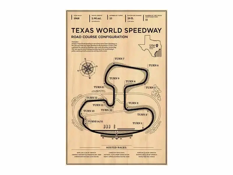 Beige monaco grand prix circuit wall art – living room racing poster
