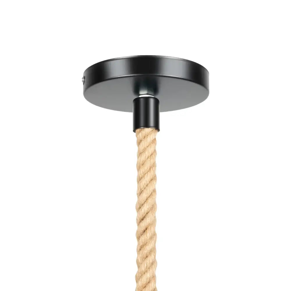 Gold monkey pendant lamp with hemp rope – living room light