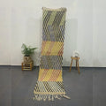 Multicolor geometric moroccan handmade beni ouarain rug bedroom decor