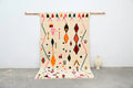 Handmade traditional azilal colorful rug bedroom geometric decor