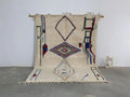 Handmade traditional moroccan azilal rug living room wool decor