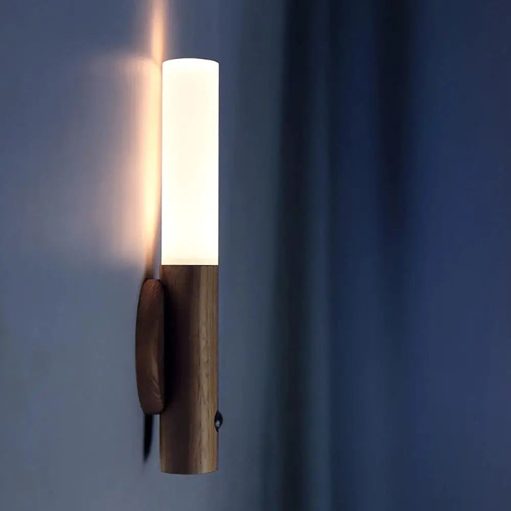 Moroccan battery operated wall sconce bedroom wood nightstand light