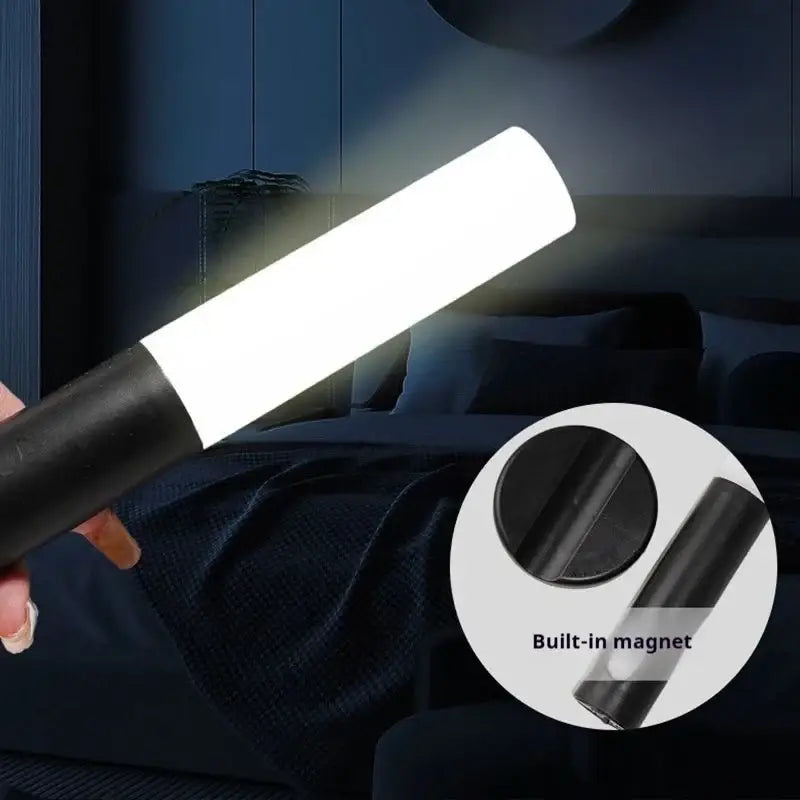 Modern black motion sensor battery operated wall lamp bedroom light