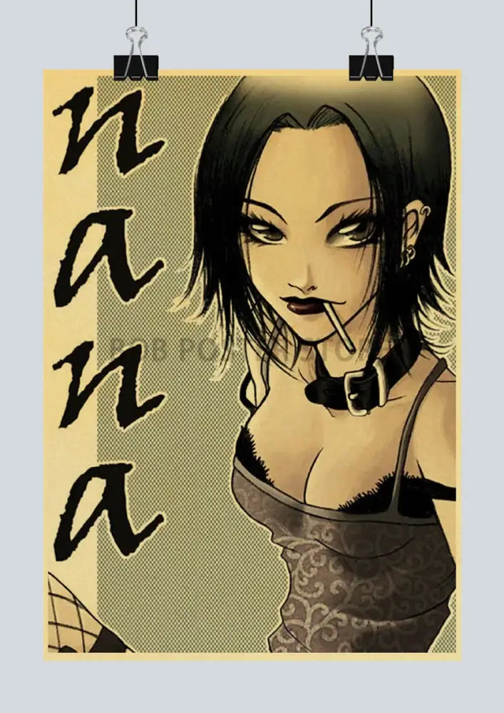 Vintage nana anime kraft paper poster bedroom retro art print