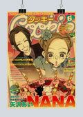 Retro orange japan anime nana poster set bedroom wall decor