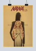 Retro nana anime kraft paper sticker bedroom wall art