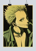 Retro yellow & green nana anime poster bedroom wall art