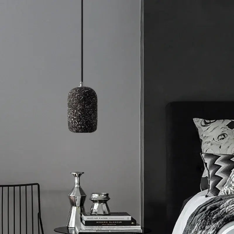 Industrial cement pendant lamp – kitchen & dining room light
