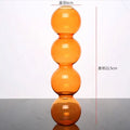 Stacked multi colored nordic glass vase living room decor