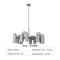 Gray modern nordic u shape led ceiling light – living room chandelier