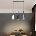 Nordic minimalist black white and gray kitchen island pendant light