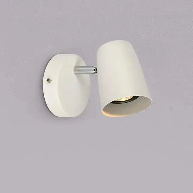 Modern brushed nickel wall sconces bedroom conical spotlight