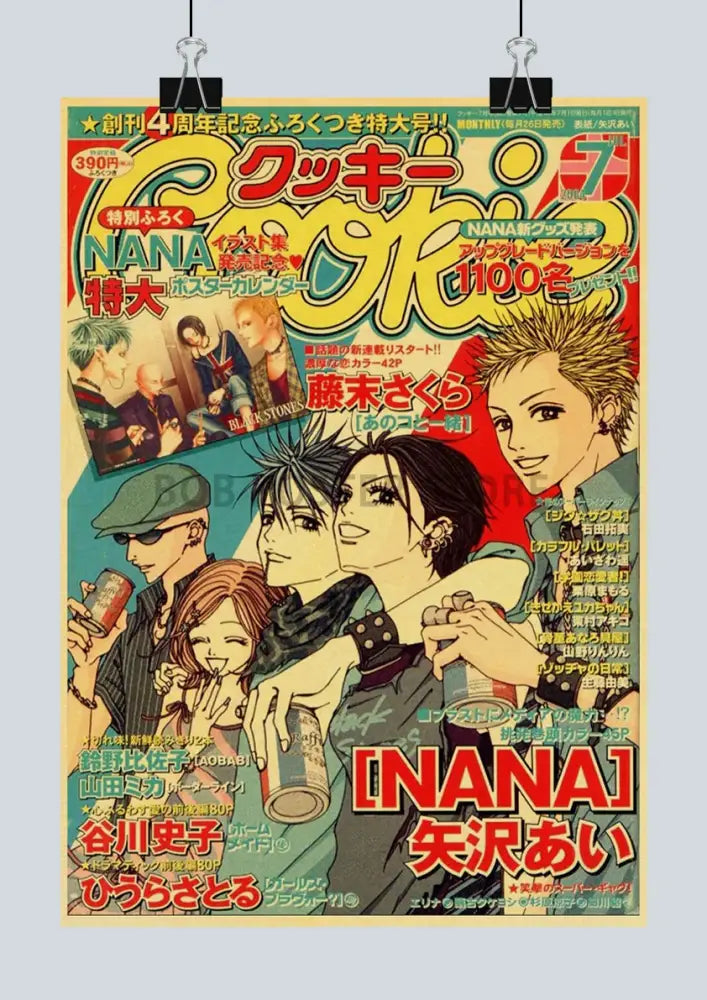 Retro japan anime nana poster bedroom wall art