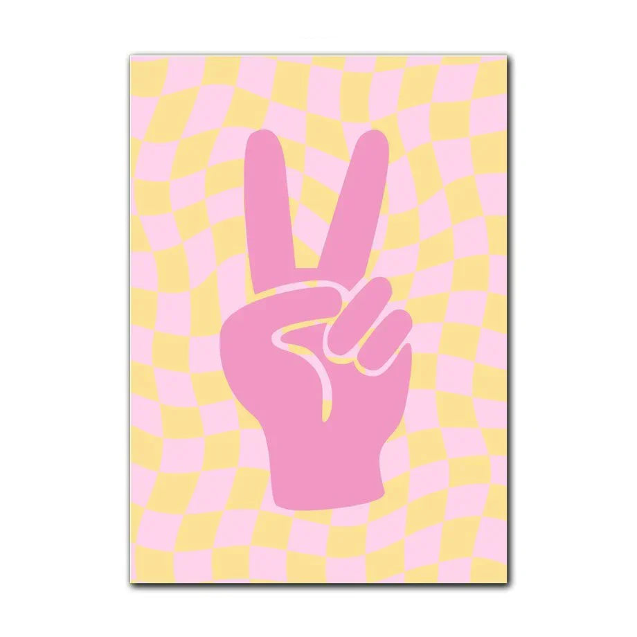 Minimalist cream & sage be kind wall art print bedroom decor