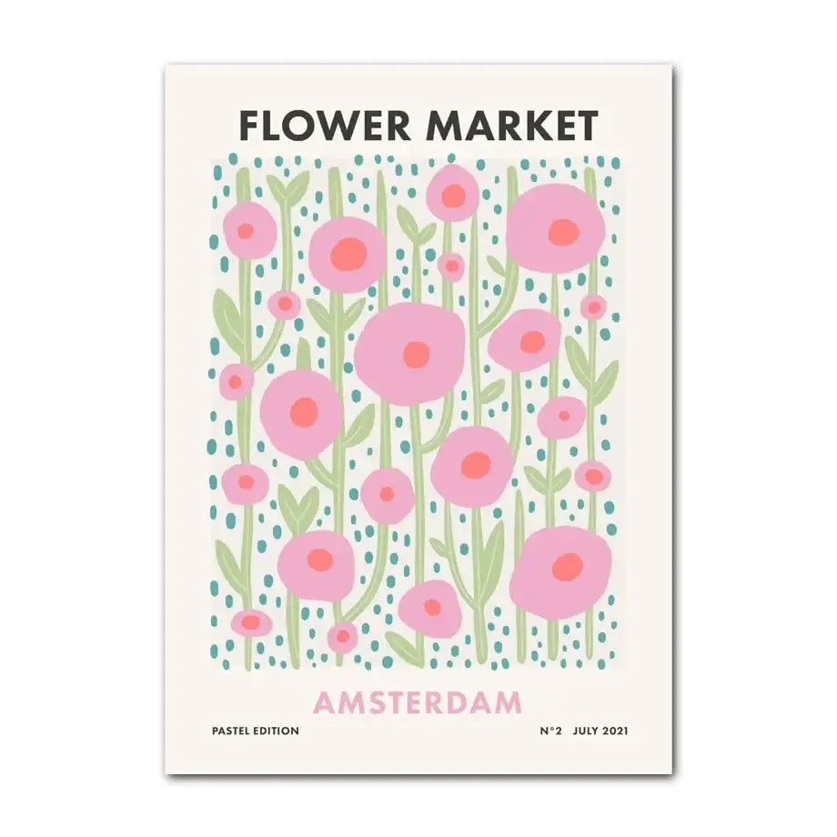 Pastel rainbow and checkered smiley flower wall art nursery decor