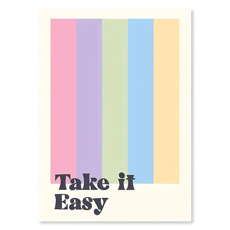 Pastel flower power purple checkered wall art bedroom poster
