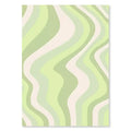 Abstract danish pastel mint & cream wall art – living room poster