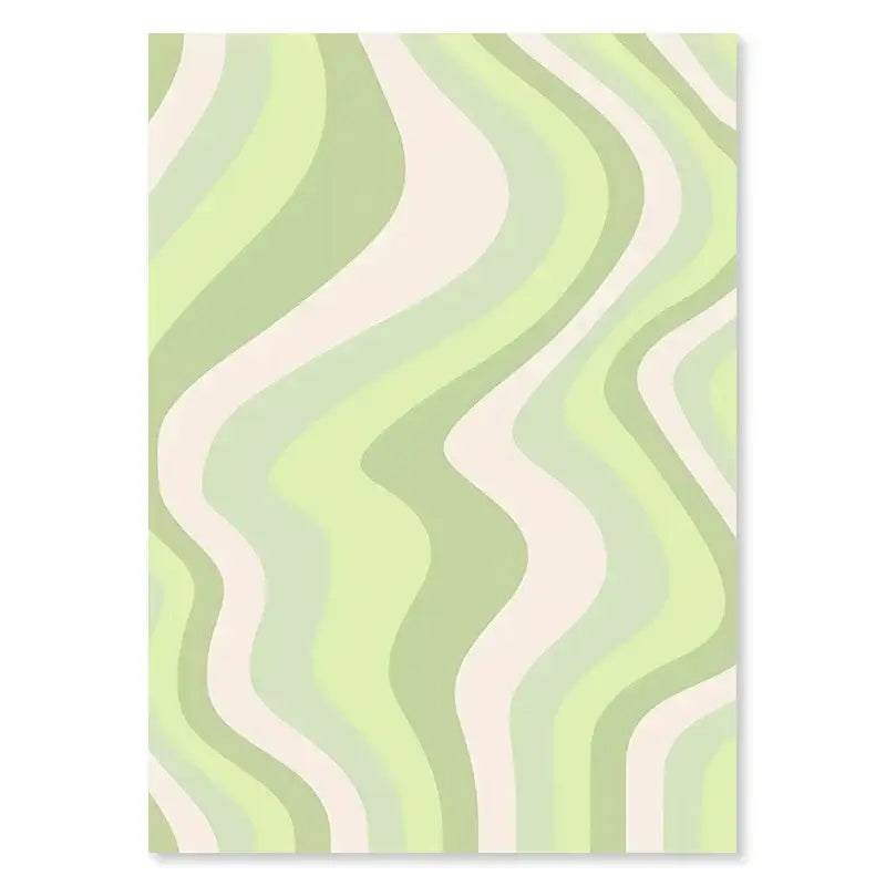 Minimalist mint & pastel purple ibiza wall art bedroom poster