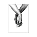 Sketch pink aesthetic wall art bedroom hands illustration