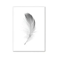 Minimalist pink aesthetic feather wall art bedroom canvas print