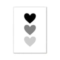 Minimalist pink aesthetic heart art prints for bedroom wall art