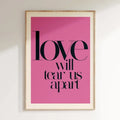 Modern red and white love music wall art canvas bedroom poster