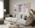 Retro ace card queen hearts canvas paintings living room wall art