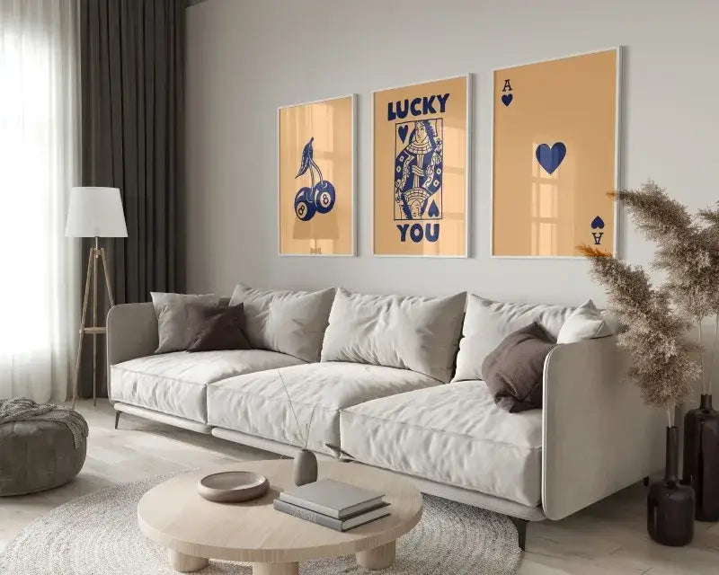 Retro funky queen wall art posters set living room canvas decor