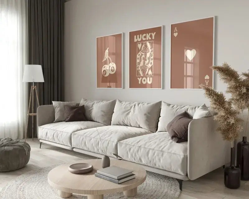 Retro funky queen wall art posters set living room canvas decor